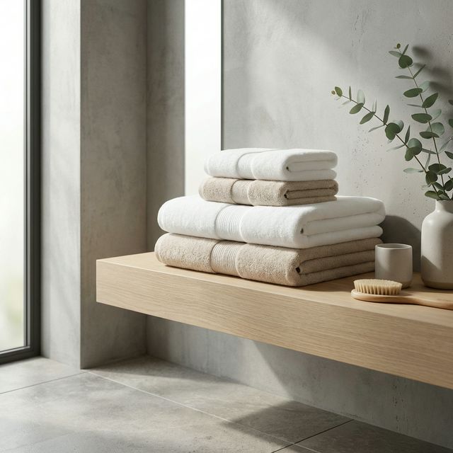 Modern banyo havlu seti